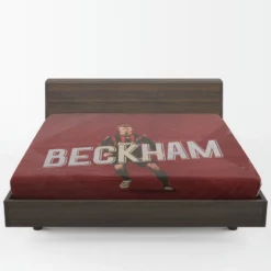 A C Milan Top Ranked Player David Beckham Fitted Sheet 1