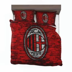AC Milan Brick Design Football Club Logo Bedding Set 1