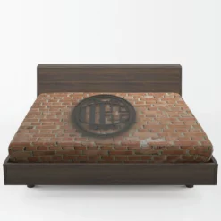 AC Milan Brick Wall Football Logo Fitted Sheet 1