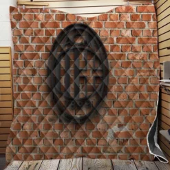 AC Milan Brick Wall Football Logo Quilt Blanket
