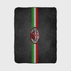 AC Milan Champions League Soccer Team Fleece Blanket 1