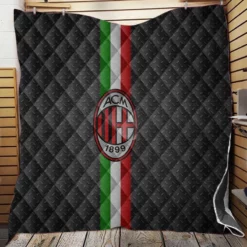 AC Milan Champions League Soccer Team Quilt Blanket