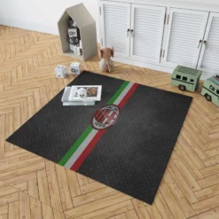 AC Milan Champions League Soccer Team Rug 1