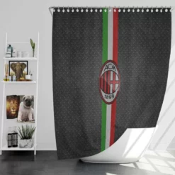 AC Milan Champions League Soccer Team Shower Curtain