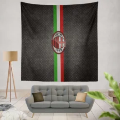 AC Milan Champions League Soccer Team Tapestry