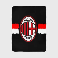 AC Milan Classic Football Club in Italy Fleece Blanket 1