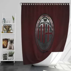 AC Milan Energetic Football Club Shower Curtain