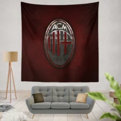 AC Milan Energetic Football Club Tapestry