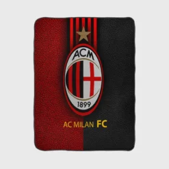 AC Milan Football Club Logo Fleece Blanket 1