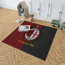 AC Milan Football Club Logo Rug 1