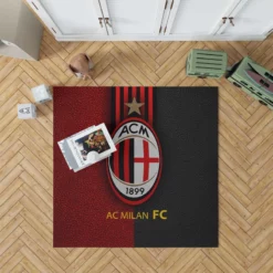 AC Milan Football Club Logo Rug