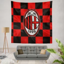 AC Milan Popular football Club in Italy Tapestry