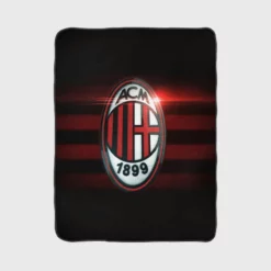 AC Milan Professional Football Team Fleece Blanket 1