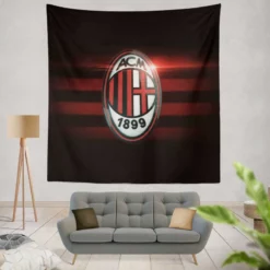 AC Milan Professional Football Team Tapestry