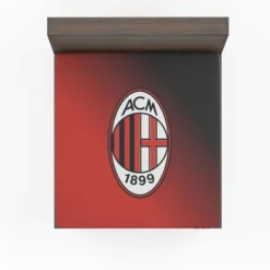 AC Milan Top Fan Following Football Club Fitted Sheet