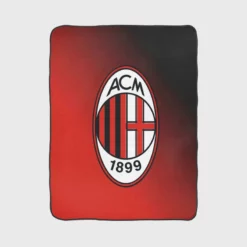 AC Milan Top Fan Following Football Club Fleece Blanket 1