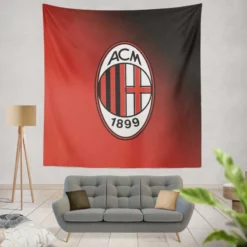AC Milan Top Fan Following Football Club Tapestry