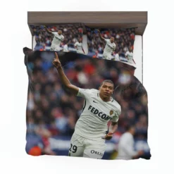 AS Monaco Football Player Kylian Mbappe Bedding Set 1