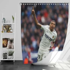 AS Monaco Football Player Kylian Mbappe Shower Curtain