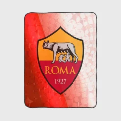 AS Roma Classic Football Club in Italy Fleece Blanket 1