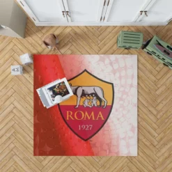 AS Roma Classic Football Club in Italy Rug