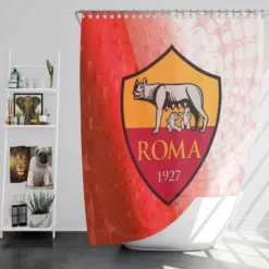AS Roma Classic Football Club in Italy Shower Curtain