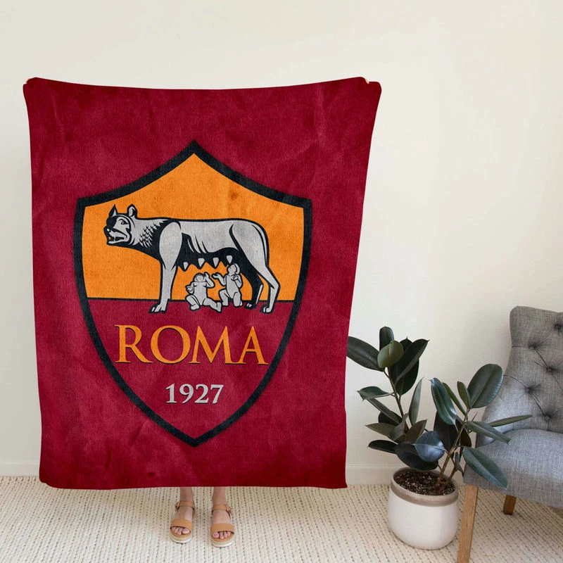 AS Roma Copa Italia Football Soccer Club Fleece Blanket