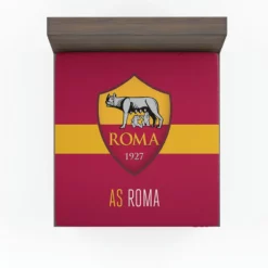AS Roma Football Club Logo in Italy Fitted Sheet
