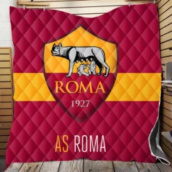 AS Roma Football Club Logo in Italy Quilt Blanket