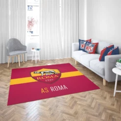 AS Roma Football Club Logo in Italy Rug 2