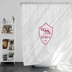 AS Roma Popular Football Club in Italy Shower Curtain