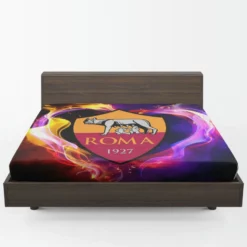 AS Roma Professional Football Soccer Team Fitted Sheet 1