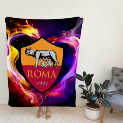 AS Roma Professional Football Soccer Team Fleece Blanket