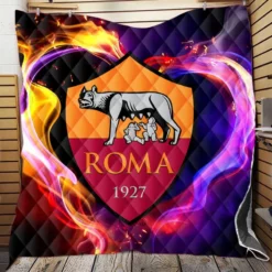 AS Roma Professional Football Soccer Team Quilt Blanket