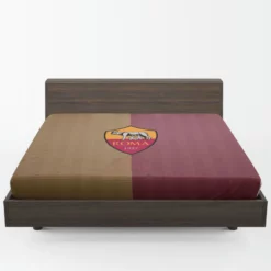 AS Roma Serie A Football Club In Italy Fitted Sheet 1