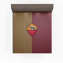 AS Roma Serie A Football Club In Italy Fitted Sheet