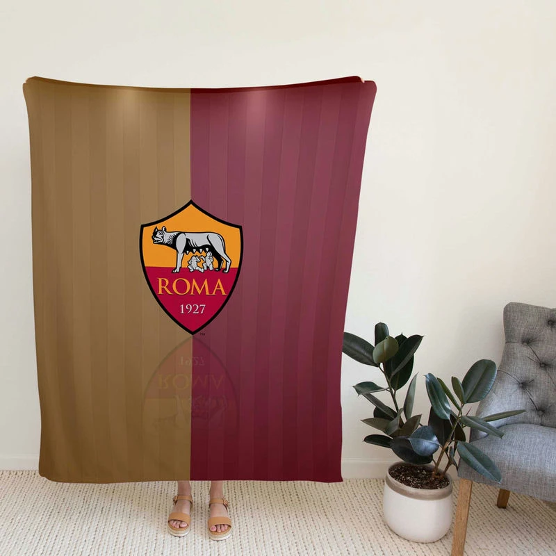 AS Roma Serie A Football Club In Italy Fleece Blanket