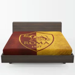 AS Roma Top Ranked Soccer Team in Italy Fitted Sheet 1
