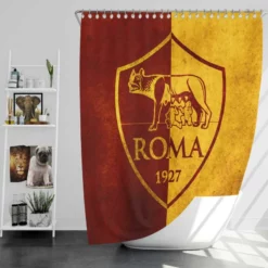 AS Roma Top Ranked Soccer Team in Italy Shower Curtain