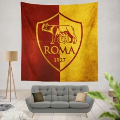 AS Roma Top Ranked Soccer Team in Italy Tapestry