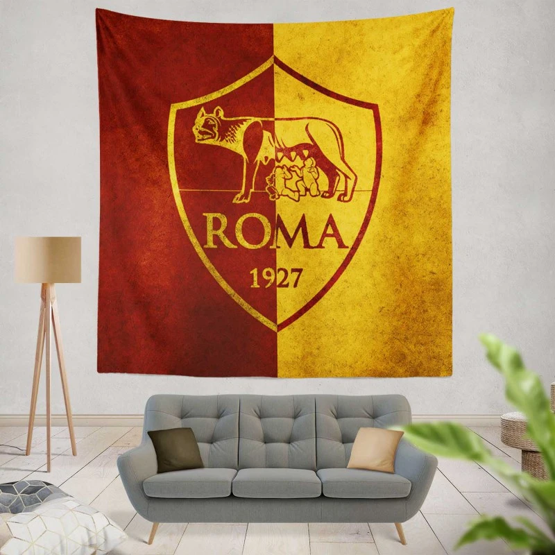 AS Roma Top Ranked Soccer Team in Italy Tapestry