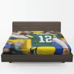 Aaron Rodgers Energetic NFL Player Fitted Sheet 1