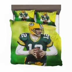 Aaron Rodgers Excellent Quarterback NFL Player Bedding Set 1