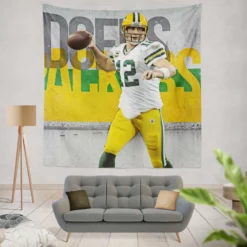 Aaron Rodgers NFL Green Bay Packers Club Tapestry