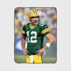 Aaron Rodgers Popular NFL Player Fleece Blanket 1