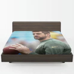 Aaron Rodgers Professional American Football Player Fitted Sheet 1