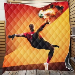 Active Football Player Paul Pogba Quilt Blanket