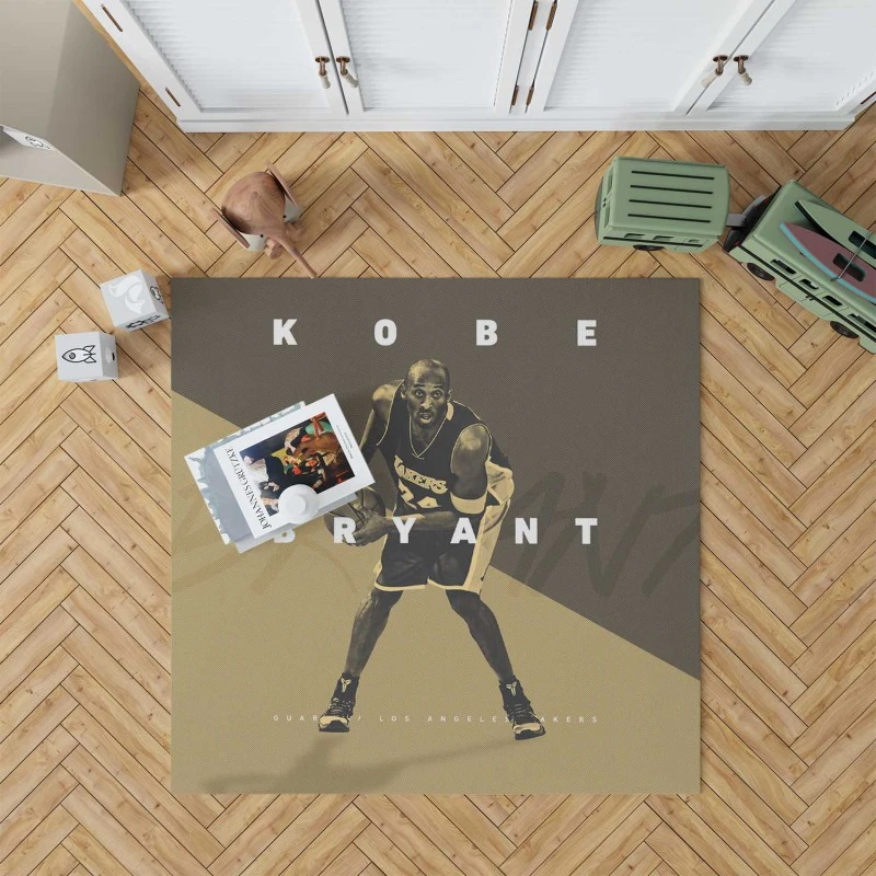 Active NBA Basketball Player Kobe Bryant Rug