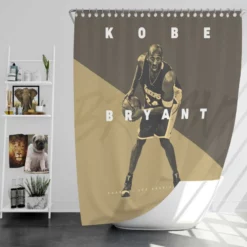 Active NBA Basketball Player Kobe Bryant Shower Curtain