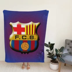 Active Soccer Club FC Barcelona Fleece Blanket